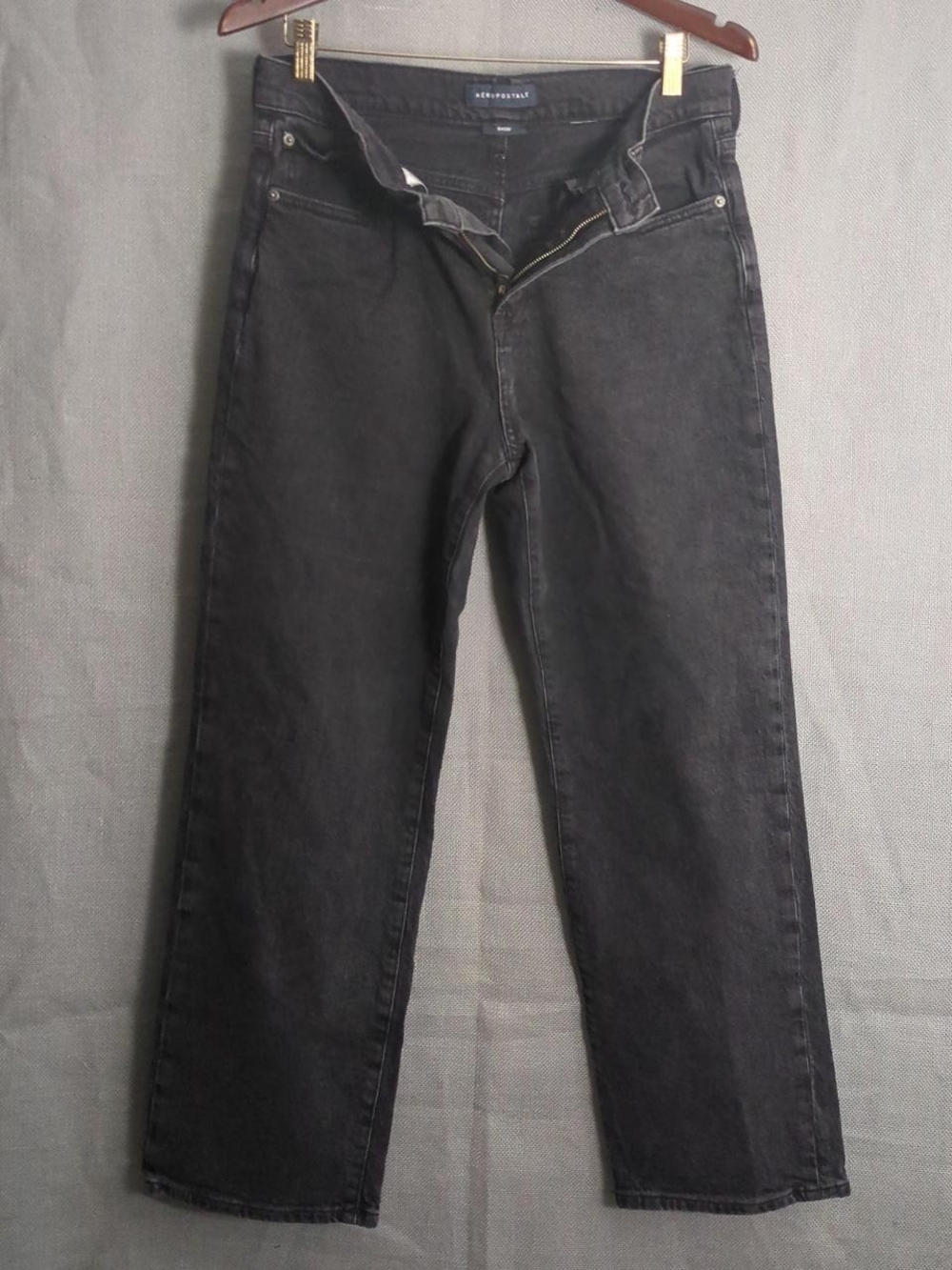 Kenneth Cole Black Mens Straight-Leg Jeans